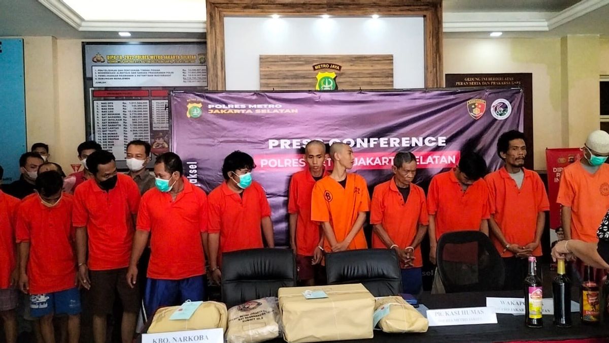 11 Online And Conventional Drivers Arrested At The South Jakarta Police