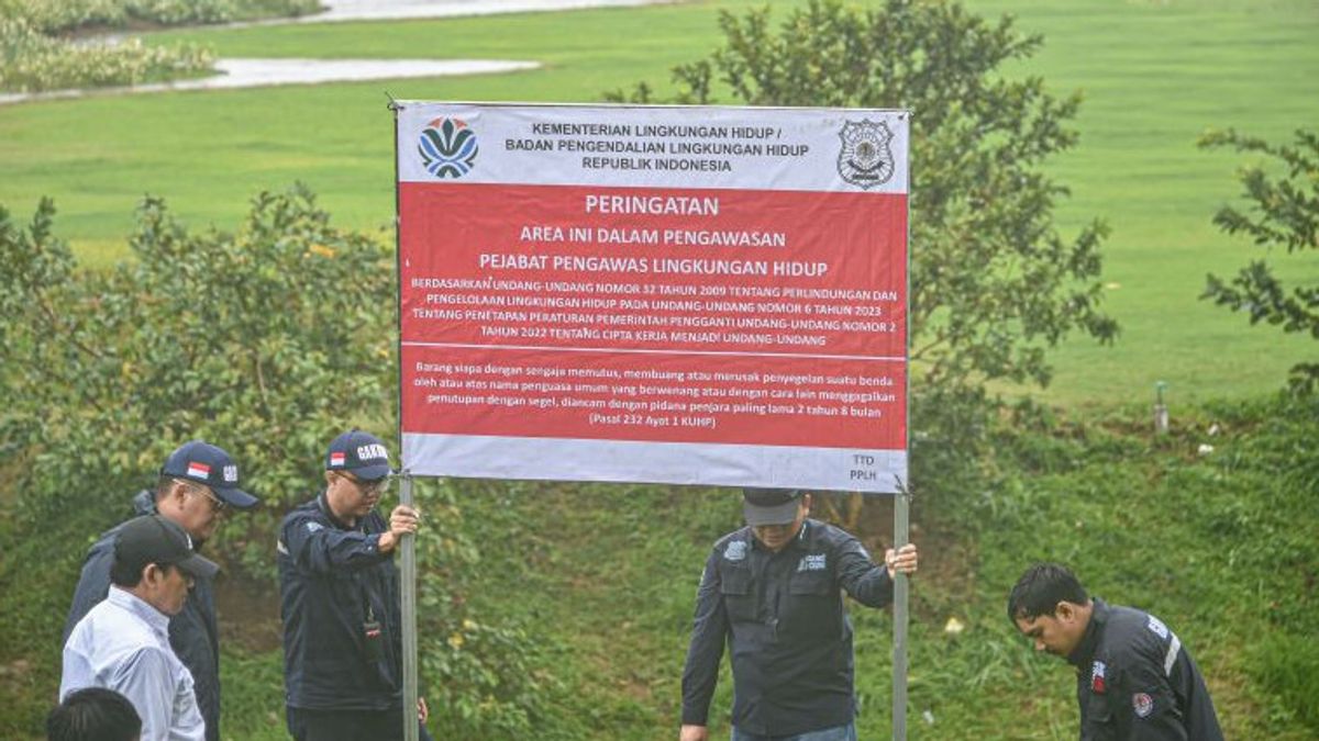 KLHは、西ジャワのリド湖の沈泥を含む違反が見つかった後、Lido SEZの建設を停止しました