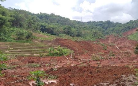 Petani Lansia Selamat Setelah Terseret Longsor di Garut