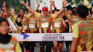Borobudur Marathon Warm-up, Jakarta Runners Together Ganjar Pranowo Join Central Java Bank Friendship Run 2023