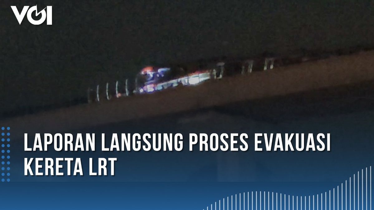  VIDEO: Evakuasi Kereta LRT yang Tabrakan