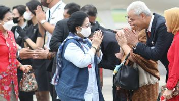 Megawati Terbang ke Semarang, Ganjar Pranowo dan Istri Jemput di Lanumad Ahmad Yani