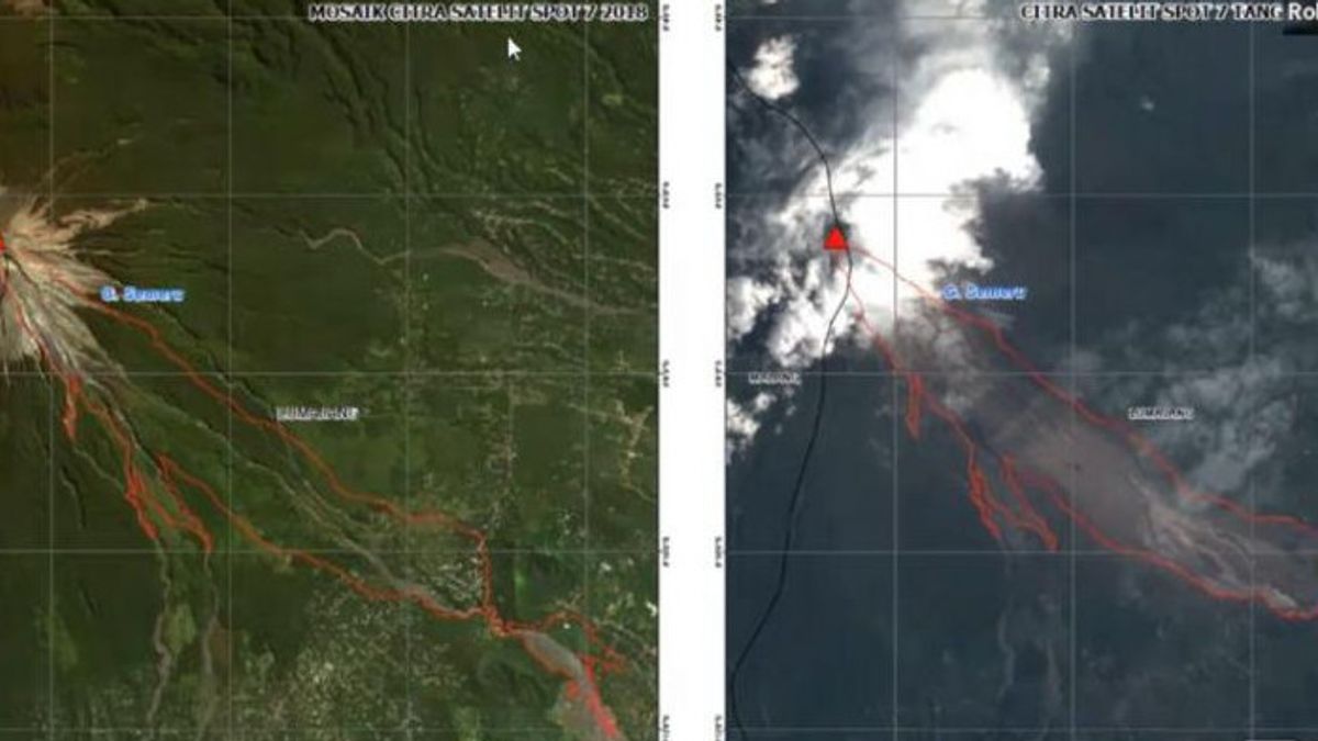 Citra Satelit Menunjukkan Kerusakan Lahan Seluas 2.417,2 Hektare Akibat Erupsi Semeru