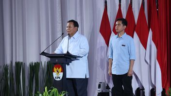 Attending The Presidential Election Determination At The KPU Today, Prabowo-Gibran Departs From Kertanegara