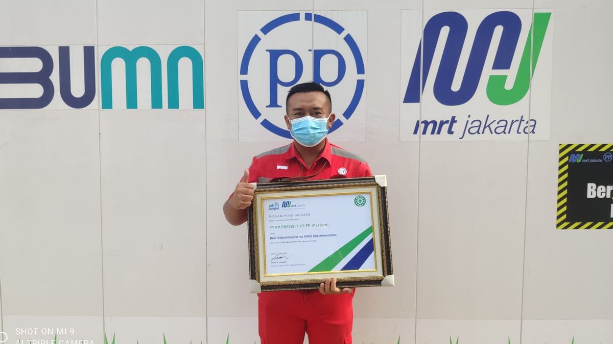 PP Presisi Gets A Certificate Of SHES Implementation On The Jakarta MRT Project