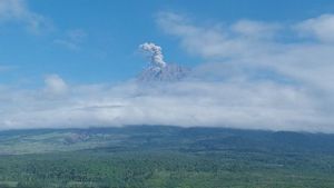 Eruption du mont Semeru, hauteur de l'éruption atteignant 900 mètres