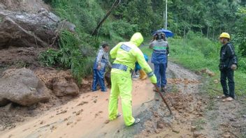 Police Have Mapped The Landslide On The South Line Of Garut, The Main Point In Pamulihan