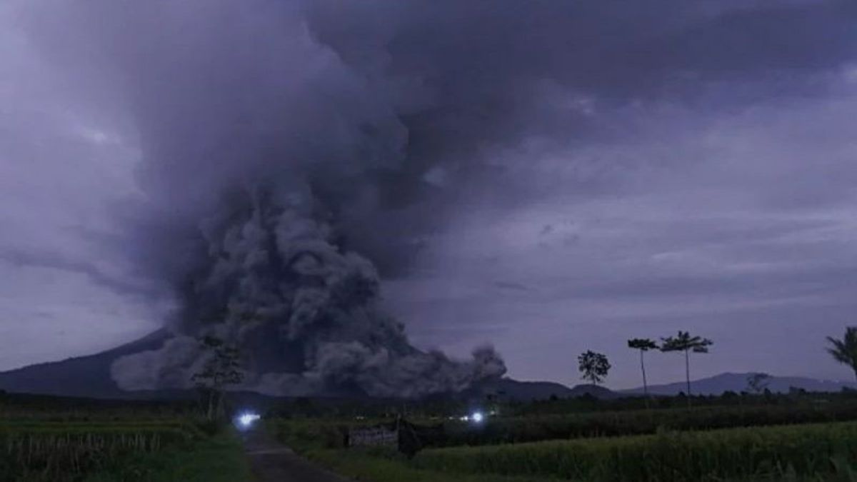 Dozens Of Residents Experience Burns Due To Fall Of Hot Clouds Eruption Of Mount Semeru