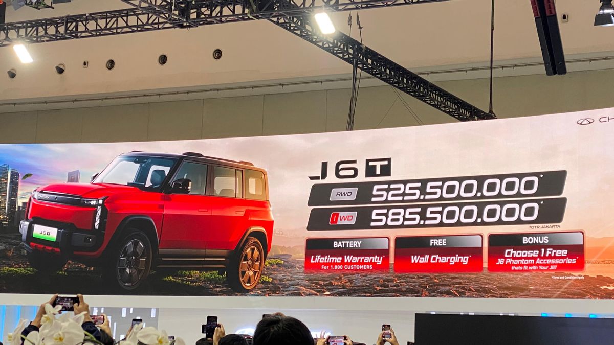 Dapat Garansi Baterai Seumur Hidup, Chery Umumkan Harga J6T di GJAW Mulai Rp525 Jutaan
