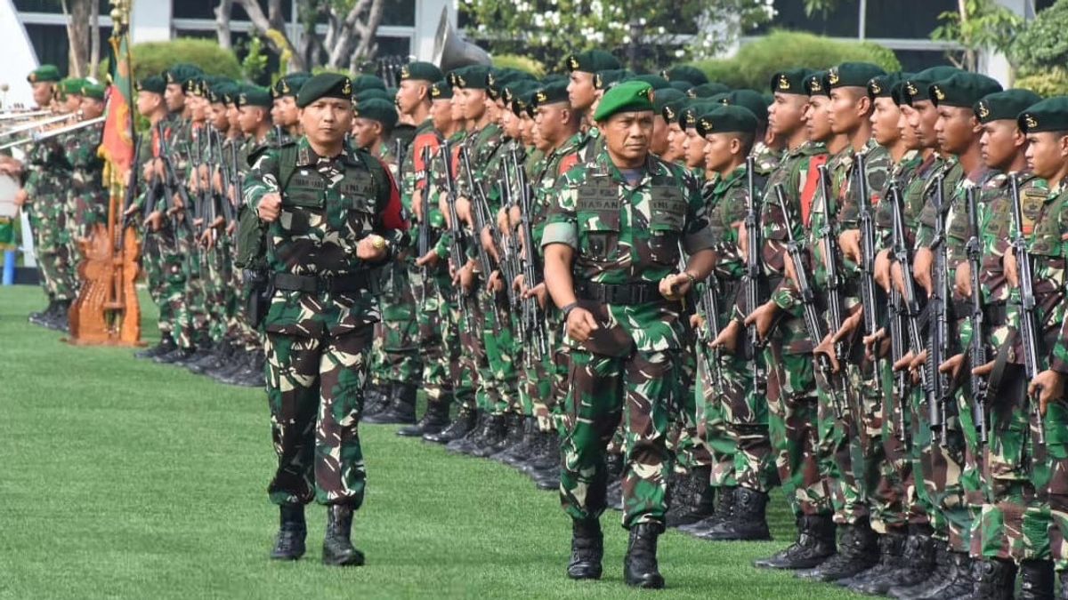 Pangdam Jaya Receives Task Force For The 203/ Arya Mechanized Battalion Returning From Papua