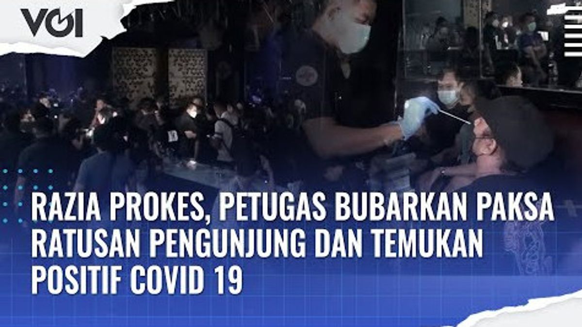 VIDEO: Razia Prokes di Tempat Hiburan Malam, Petugas Bubarkan Paksa Ratusan Pengunjung