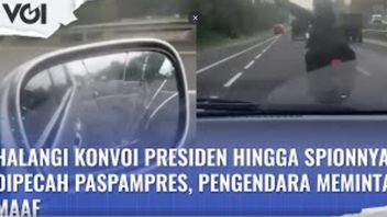 VIDÉO: Bloquer Le Convoi Présidentiel Jusqu’à Ce Que Son Rétroviseur Soit Brisé Paspampres, L’automobiliste S’excuse