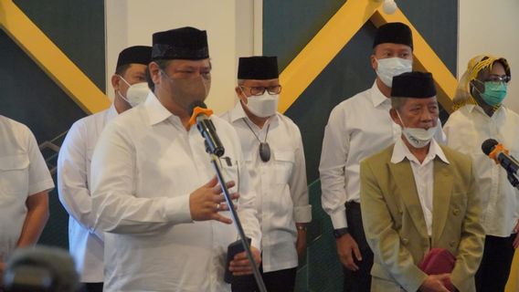 Airlangga Hartarto Minta Doa Ulama Sulsel agar UMKM Bangkit Dari Pandemi 