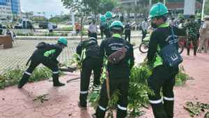 Angin Kencang Semalam di Jakarta Barat, Sudin PKP Turunkan 230 Personil Atasi Pohon Tumbang