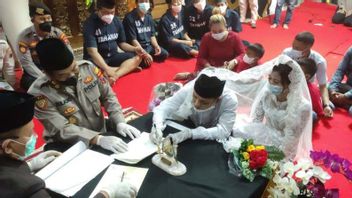 Disulap Jadi Gedung Resepsi Polrestabes Semarang Fasilitasi Pernikahan Salah Satu Tahanannya