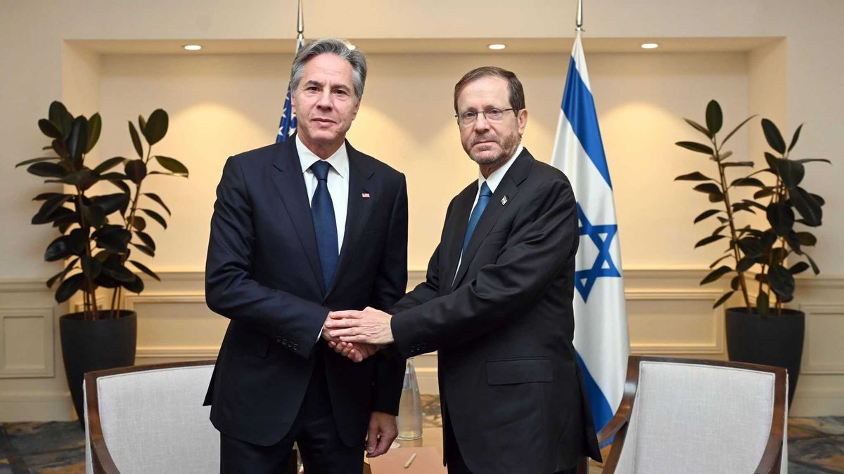 Meeting With Israeli President, US Secretary Of State Blinken Hopes Hostage Release Continues