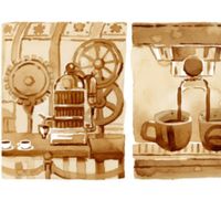 Pencipta Mesin Espresso, Angelo Morindo Jadi Tokoh Doodle Hari Ini, Simak Sejarah Mesin Espresso Pertama di Dunia