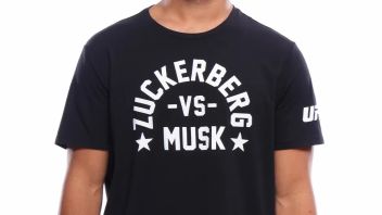 マーク・ザッカーバーグ対イーロンマスクのバイラルファイトプラン、UFC公式ストアはTシャツを販売しました Rp600,000