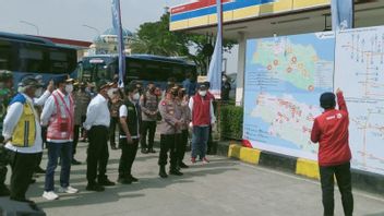 Pantau Persiapan Mudik, Kapolri dan Tiga Menteri Datangi Rest Area KM 57 Tol Jakarta-Cikampek