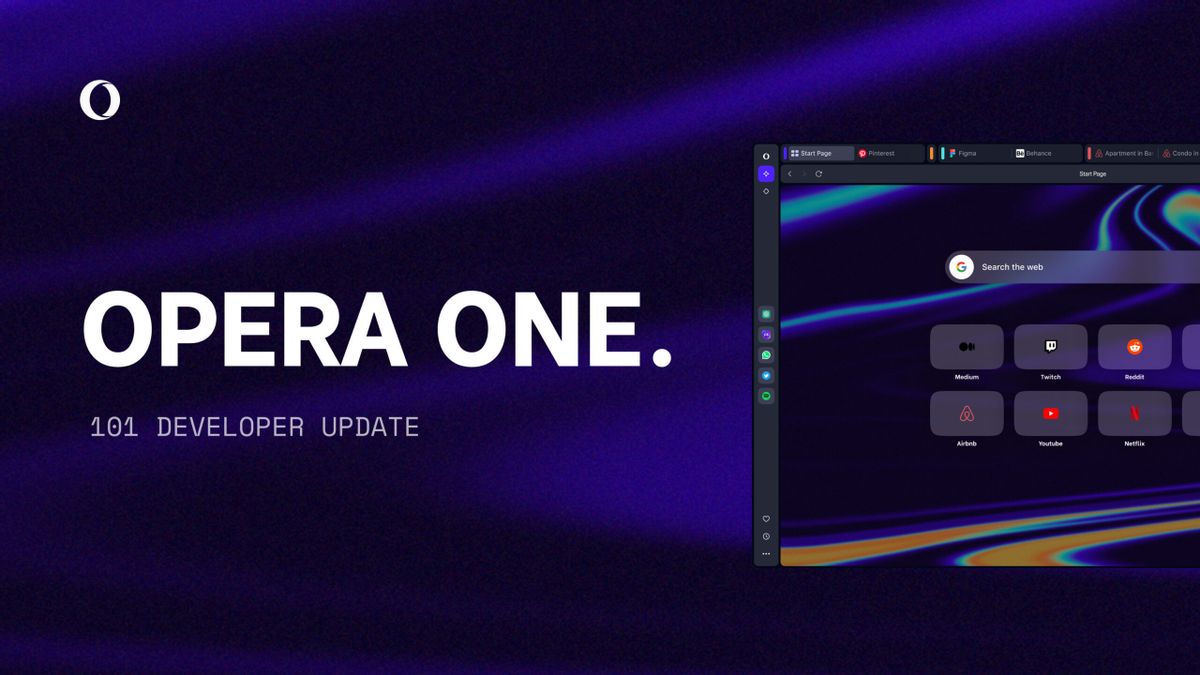 Opera One Browser 搭配Aria AI、声音输入、成像器 和其他功能集成