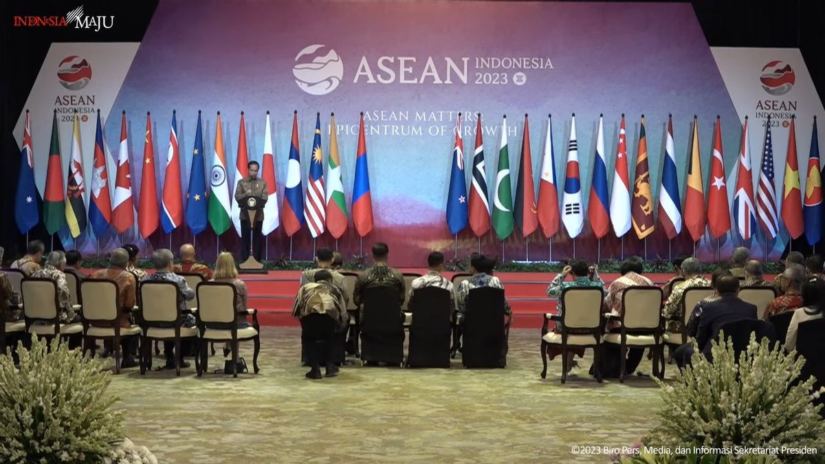 Calls ASEAN Cannot Be A Competition Event, President Jokowi: Let's Be Winners Without Reaping Others