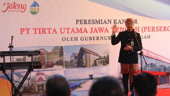 干旱,Ganjar Minta PT Tirta Utama Jawa Tengah扩大清洁水供应覆盖率