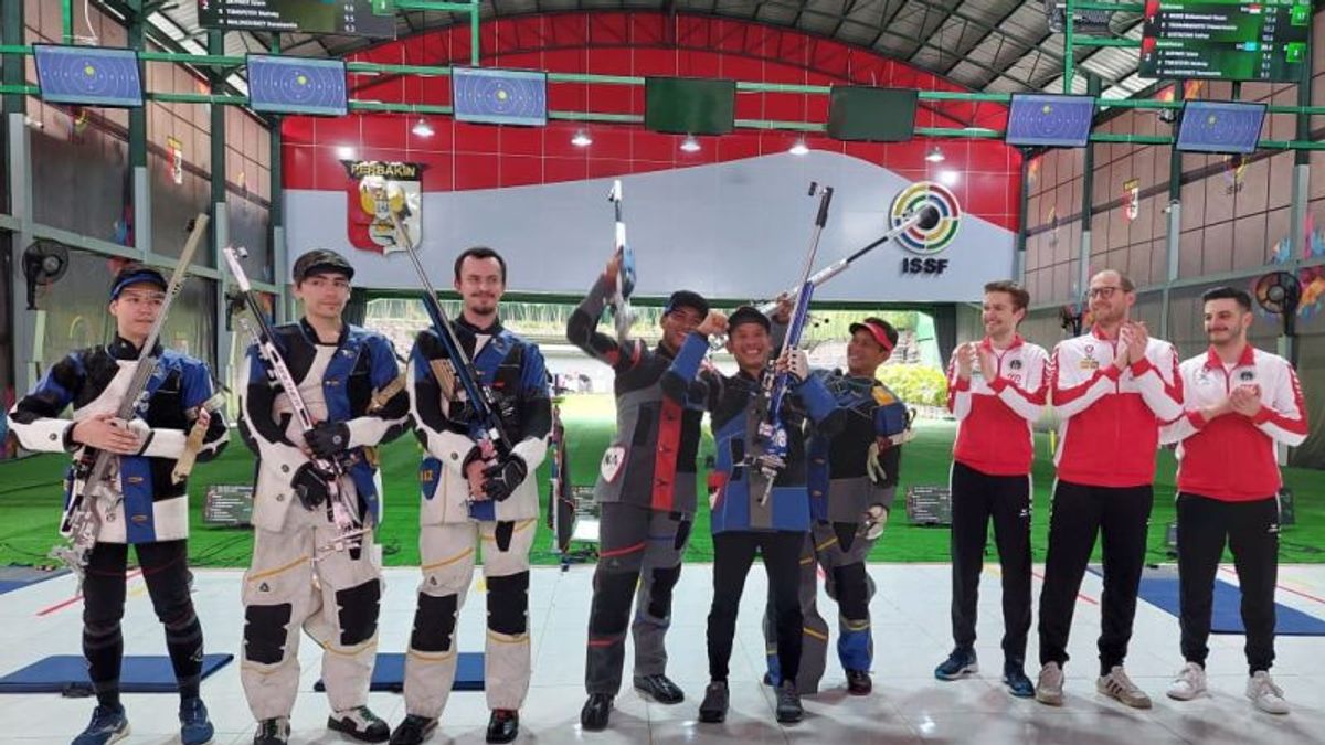 The Indonesian Contingent Gold Medal Collection At The 2023 Shooting Championships