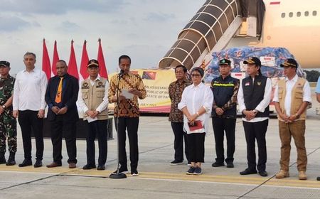 Presiden Jokowi Lepas Bantuan Kemanusiaan ke Papua Nugini dan Afghanistan