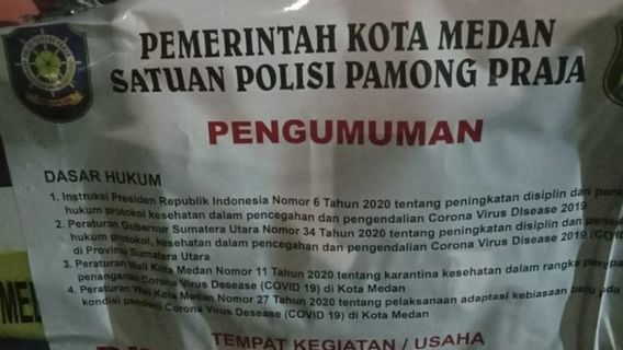 Timbulkan Kerumunan, Pusat Jajanan di Medan Ditutup