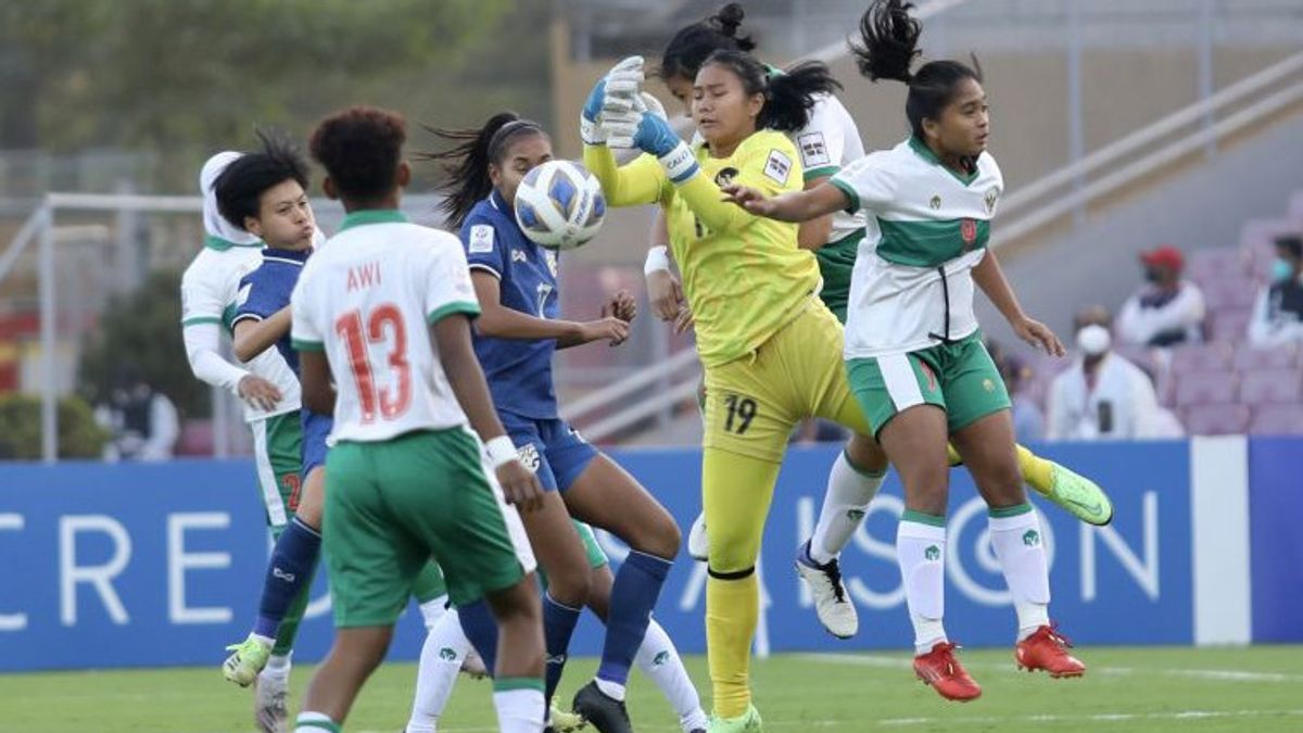 L’équipe Nationale Féminine Indonésienne A Marqué Quatre Buts Sans Réponse De La Thaïlande à La Coupe D’Asie Féminine 2022