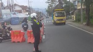 Arus Lalu LIntas Lancar, Polres Garut Tidak Berlakukan Contraflow