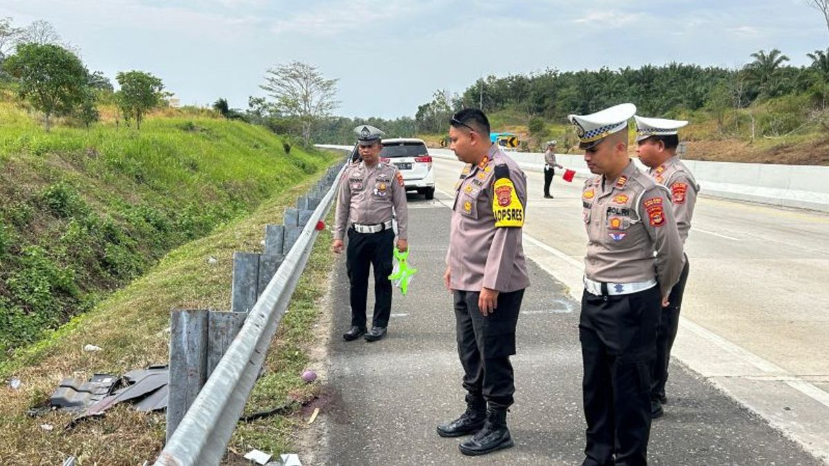 Police Investigate Cause Of Accident Died 4 People On Trans Sumatra Toll Road South Lampung