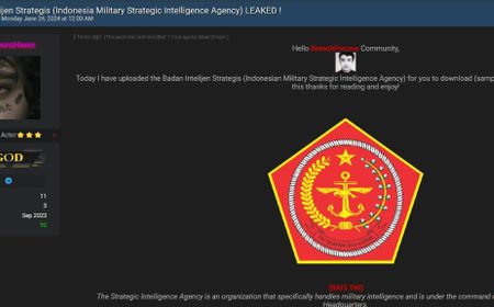 Data Sensitif  BAIS dan INAFIS TNI-Polri Bocor, Dijual di Dark Web