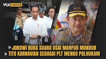 VOI Today Video:Jokowi在Mahfud辞职后开口,Tito Karnavian担任Polhukam的代理协调部长