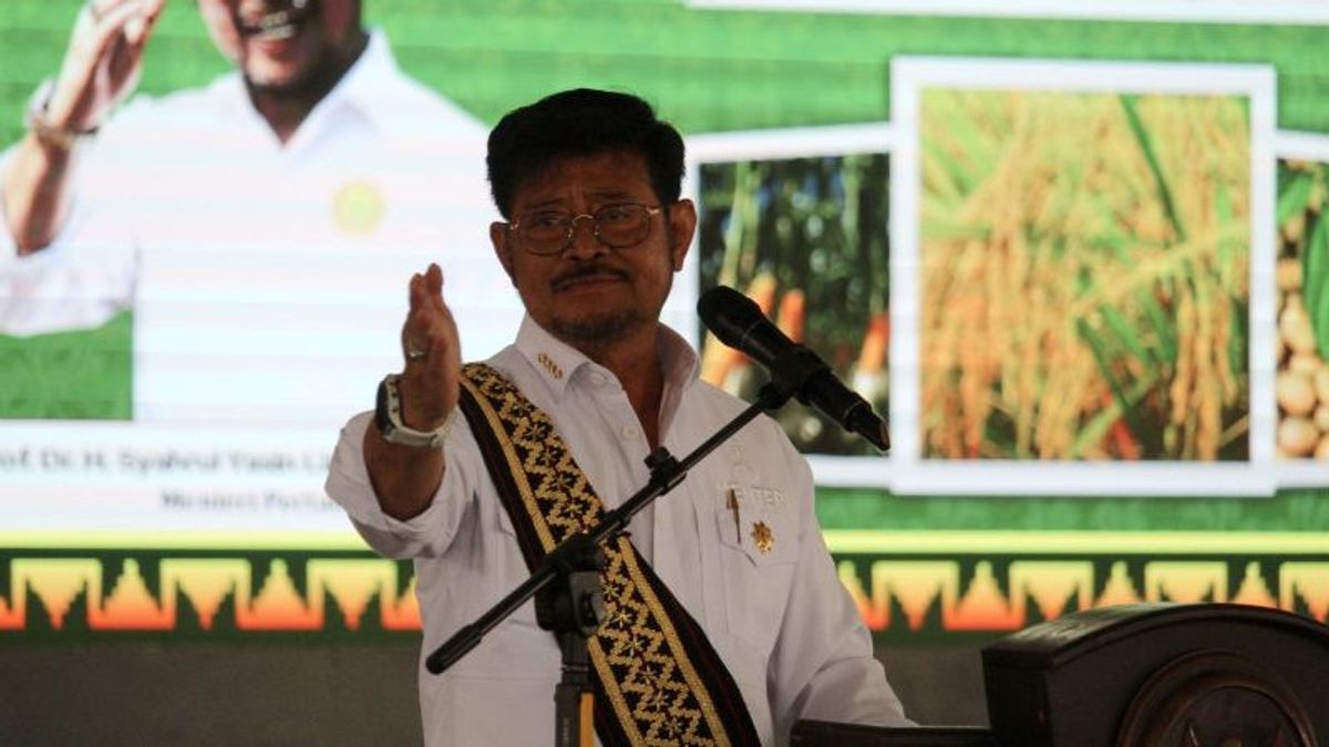 Mentan Syahrul Limpo Minta Provinsi Lampung Kontribusi Penuhi Pangan Hadapi El Nino