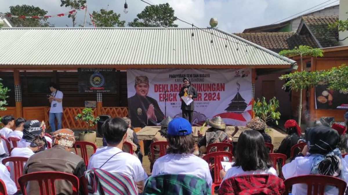Erick Thohir Didukung Maju Pilpres 2024 oleh Relawan di Bandung Timur