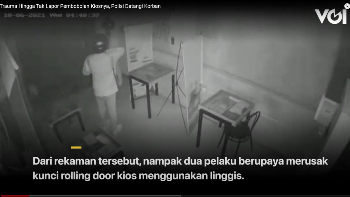 视频： 受伤， 直到没有报告他的亭子被打破， 警察访问受害者