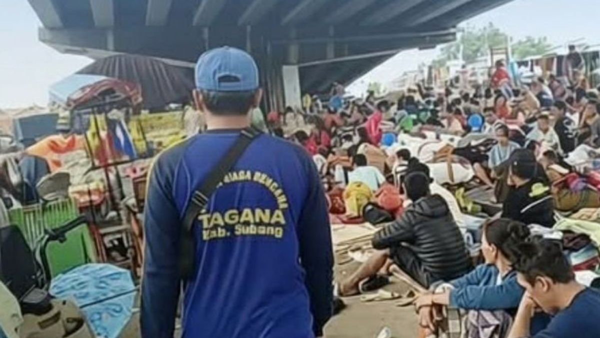 Banjir Tak Kunjung Surut, Warga Pantura Subang Terpaksa Mengungsi di Kolong Jembatan