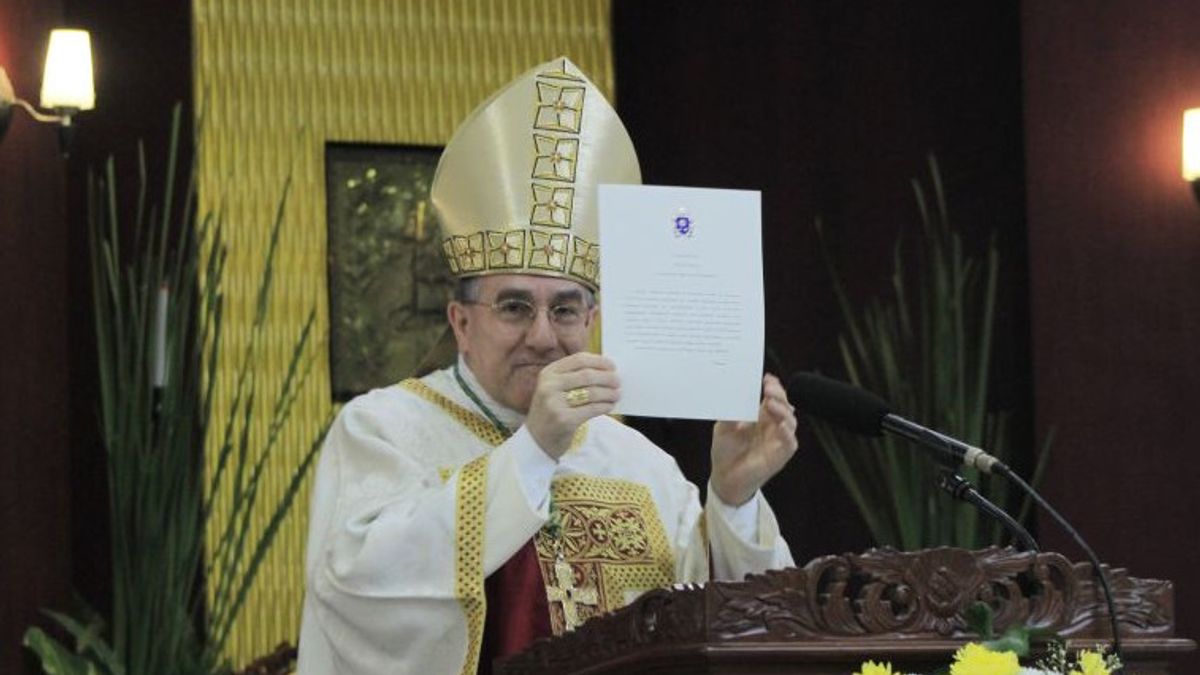 駐インドネシア・バチカン大使、NTTで教皇フランシスコからの書簡を読む:同胞団へのご挨拶