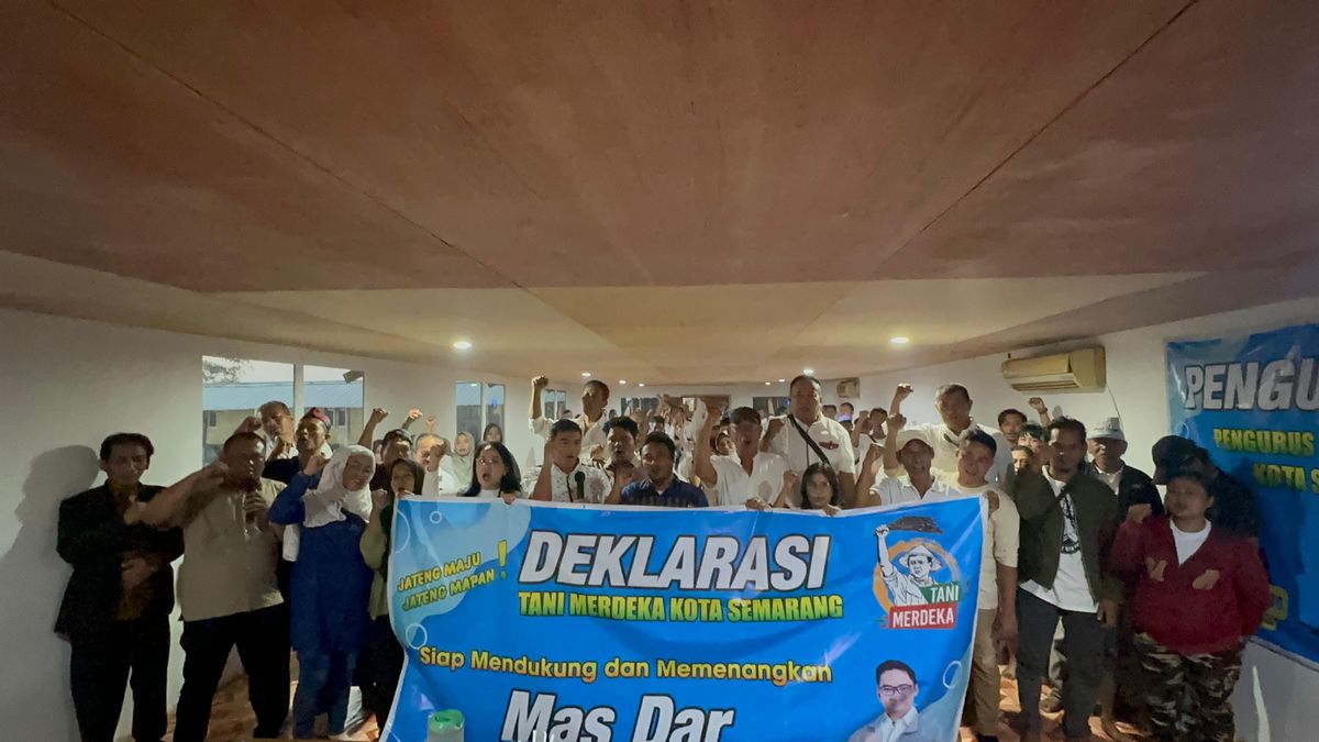 三宝垄市各地的农民都相信Sudaryono有Kans Besar赢得中爪哇省省长选举