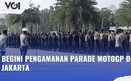 VIDEO: Begini Pengamanan Parade MotoGP di Jakarta