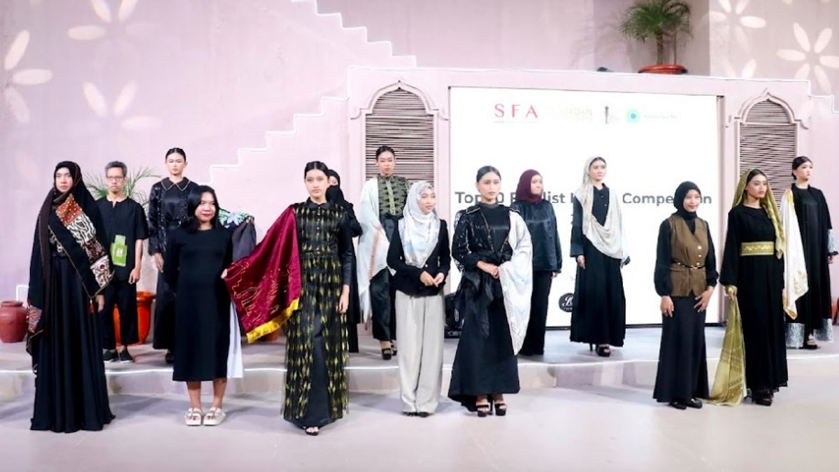 Busana Muslim Motif Daun Singkong dan Cabai Rawit Menang di Kompetisi Hijab 2025