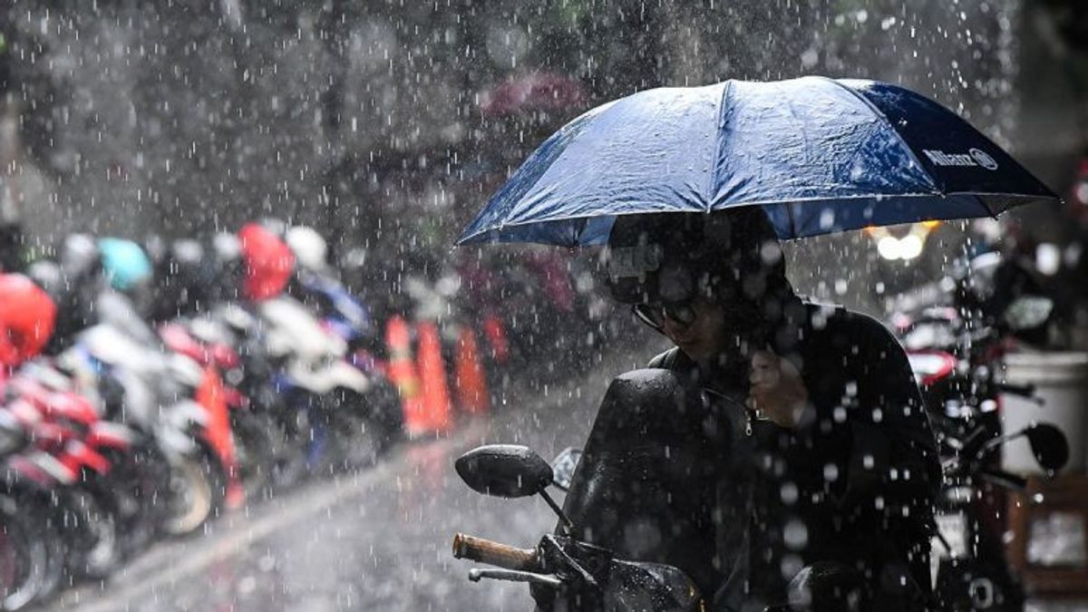 BMKG: Hujan Ringan Guyur Sebagian Besar Wilayah Jakarta Sore Ini