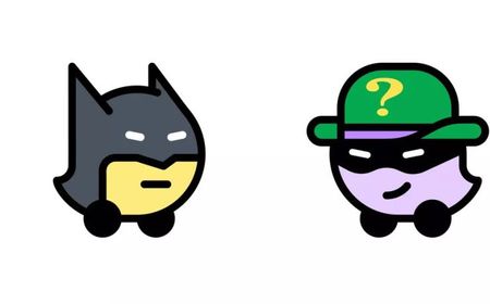 Ada Batman dan Riddle di Waze