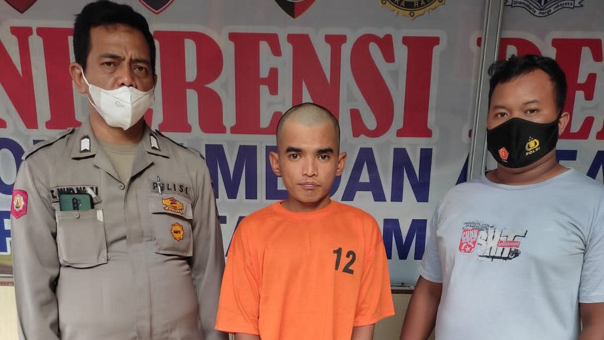 Billed For Debt Instead Of Pointing A Knife, Bald-headed Man In Medan Arrested By Police