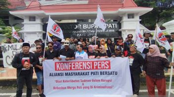 在宫殿的行动标题，帕蒂居民支持KPK完成Sudewo摄政王OTT