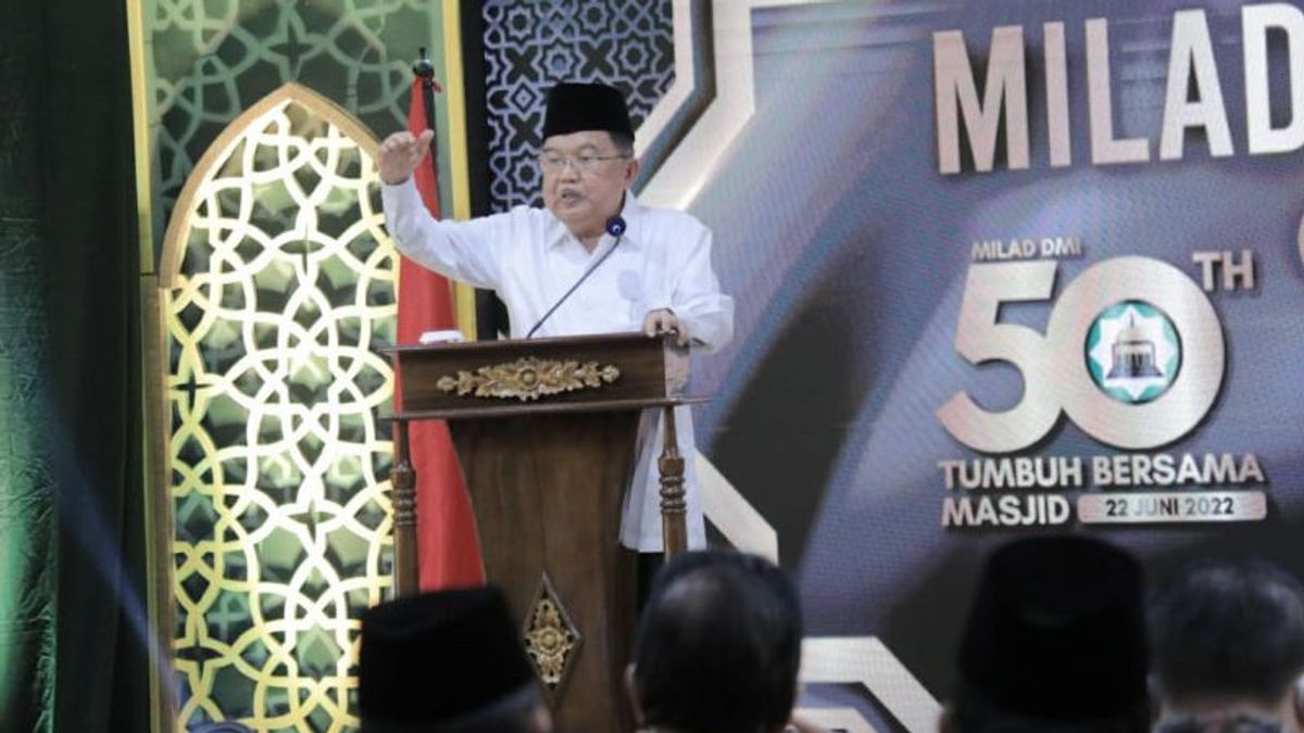 Setengah Abad DMI, Jusuf Kalla Gulirkan Program 'Masjid Membangun Masjid'