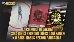 VIDEO VOI Today: Cowboy Action In East Jakarta, BS High School Escapes Sanctions, Pancasila University Chancellor Case
