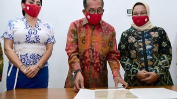 Naskah Asli Teks Proklamasi Tulisan Bung Karno Ditampilkan di Istana Merdeka