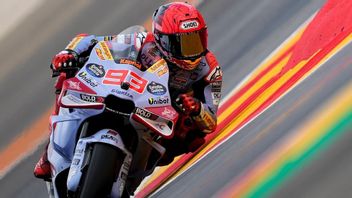 Inondation Crash, Marc Marquez, champion de course de Sprint MotoGP en Aragon 2024